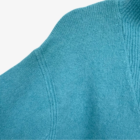 J. Crew Half-Zip Sweater Sea Blue Medium NWT - Picture 7 of 16